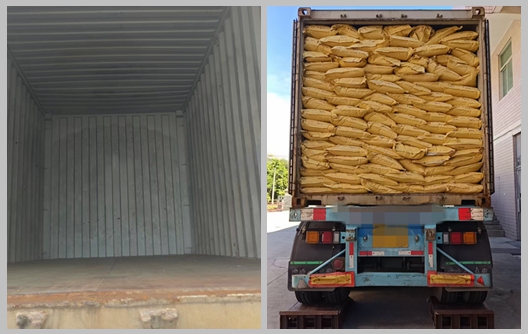 شحن مسحوق الميلامين المخصص من شركة هوافو للكيماويات